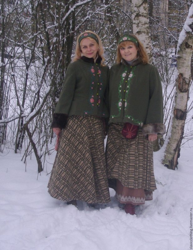 Юбка в русском стиле