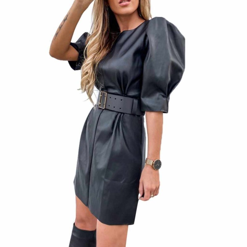 Платье из экокожи Zara
