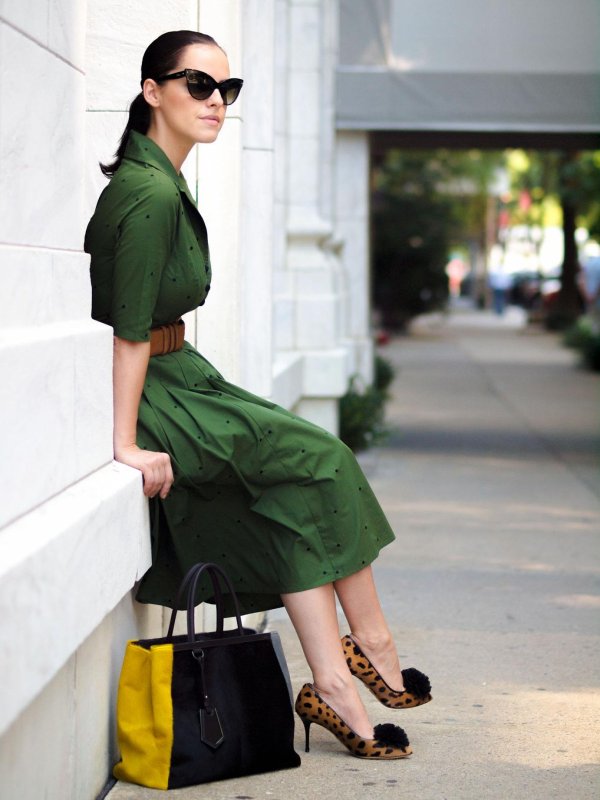 Цвет Bottega Veneta зеленый мода