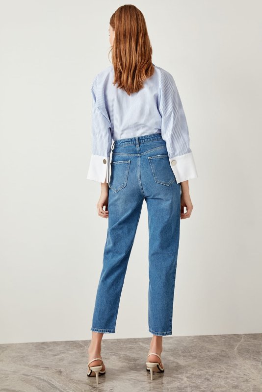 Джинсы женские Pull and Bear mom Fit