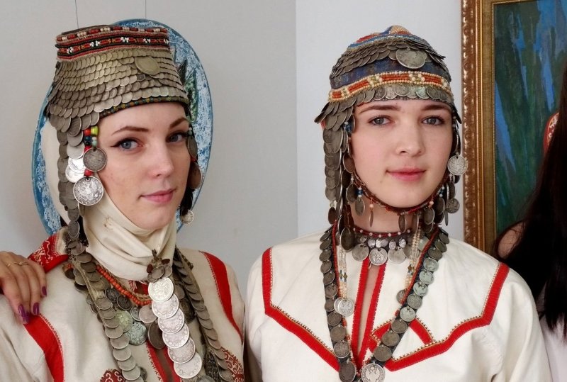 Чувашский женский головной убор хушпу