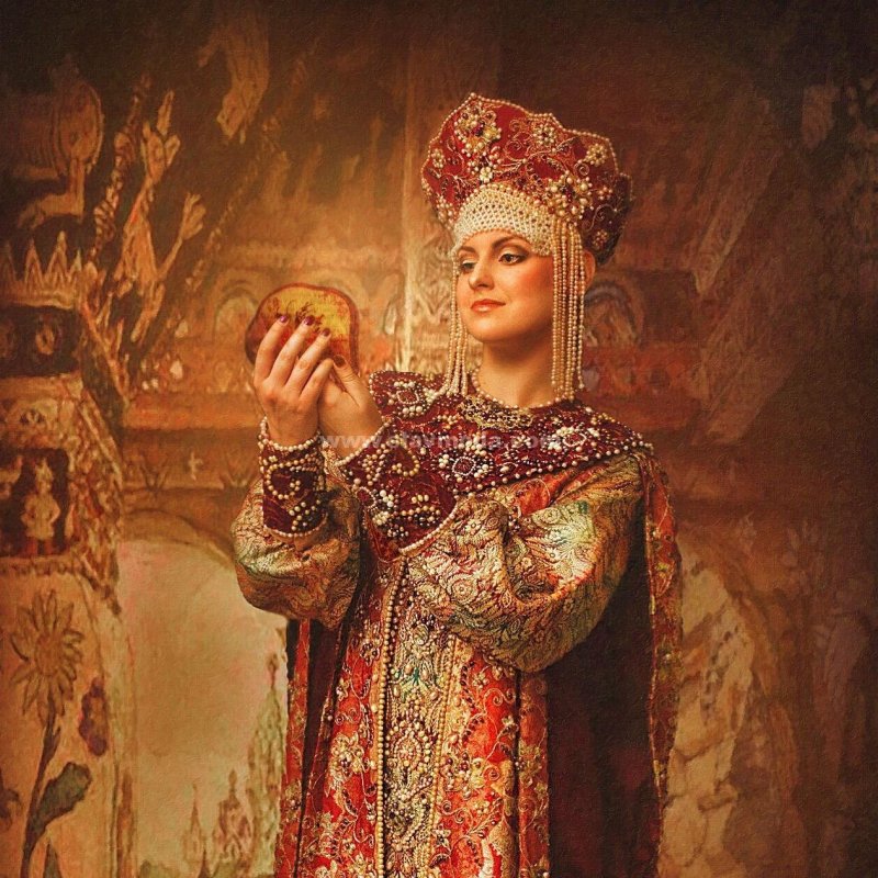 Аргунов девушка в кокошнике