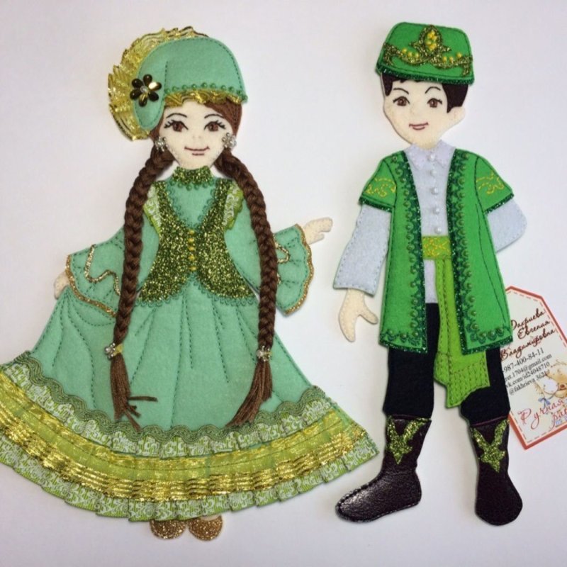 Татарское платье с фартуком