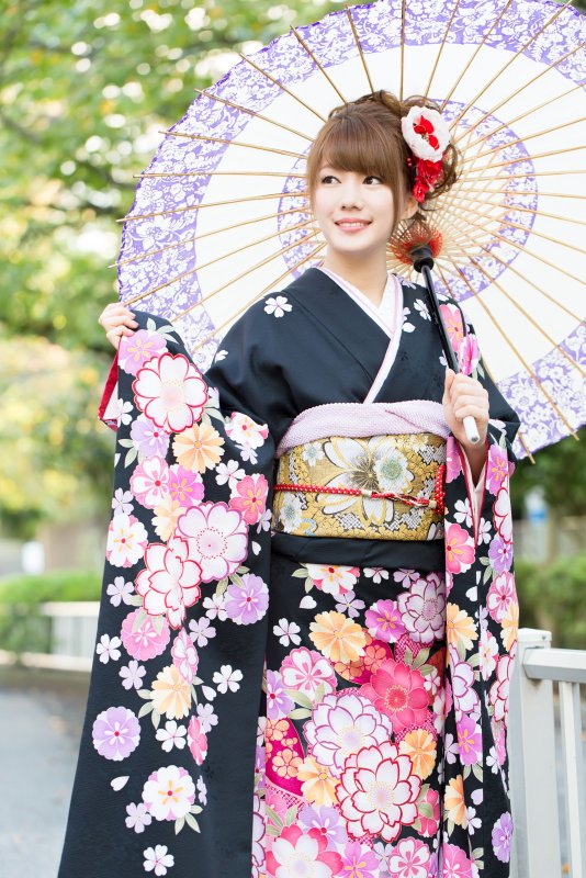 Furisode кимоно