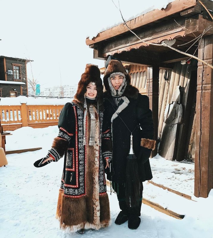 Зимняя мужская одежда якутов