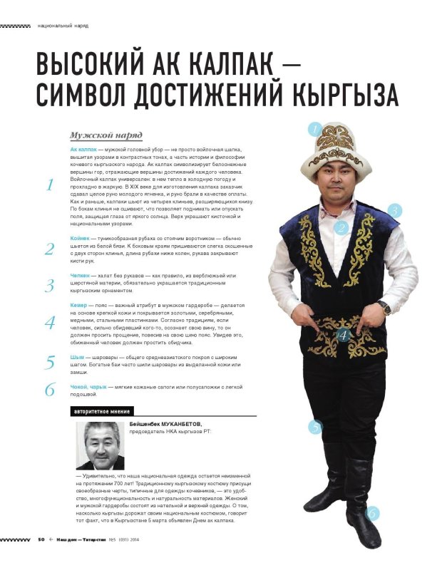Национальный головной убор киргизов