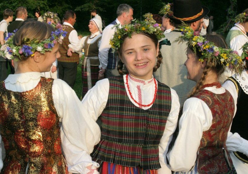 Народные костюмы Латгале Латвия