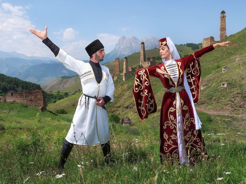 Горский костюм женский грузинский