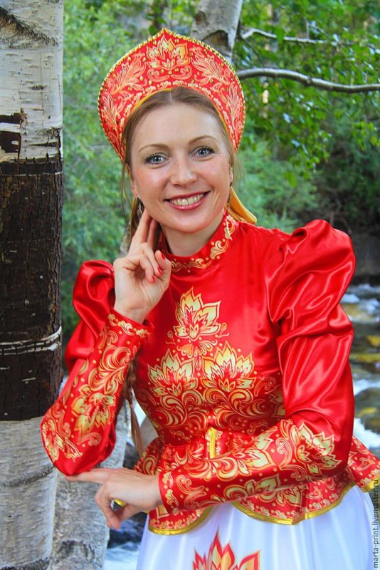 Фотосессия в русском стиле