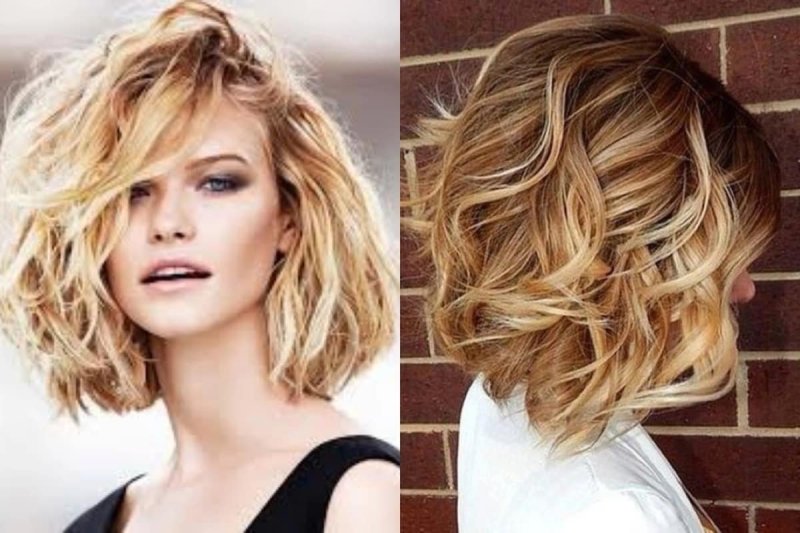 Небрежные кудри на короткие волосы