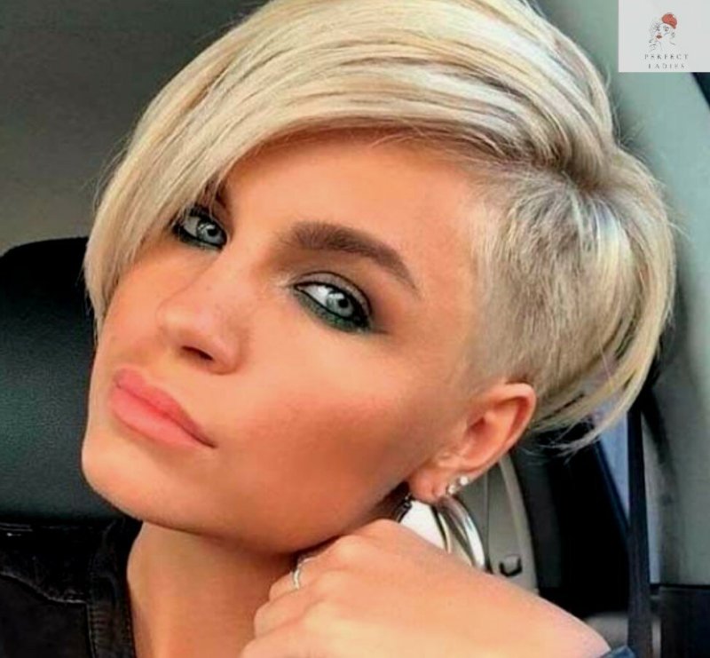 Стрижка Пикси андеркат с выбритым виском