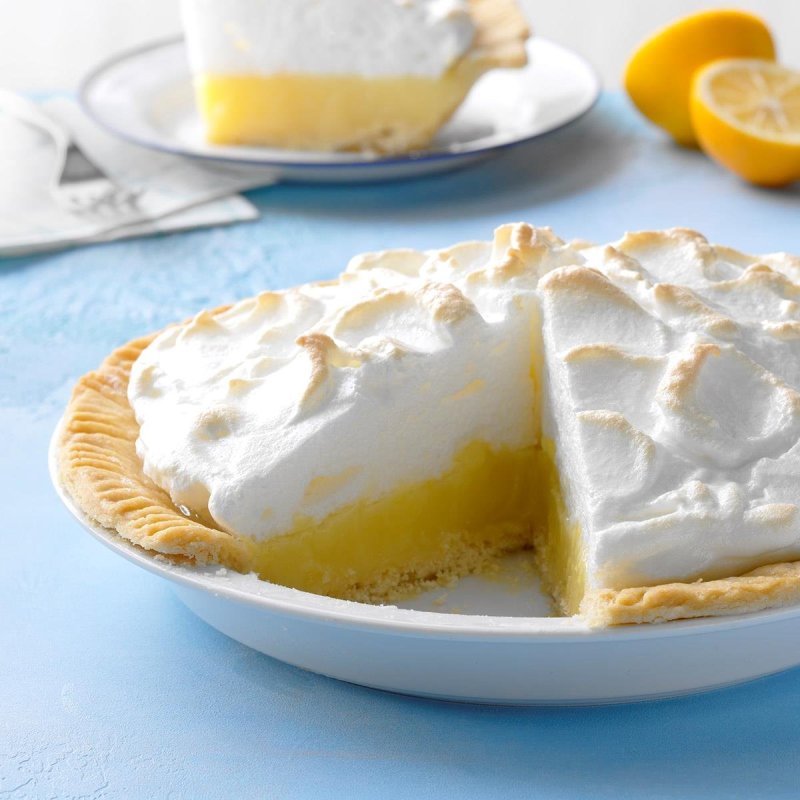 Пирог с лимонным курдом и меренгой (Lemon Meringue pie)