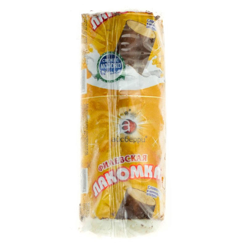 Мороженое Айсберри Филевская Лакомка пломбир 15% 90г
