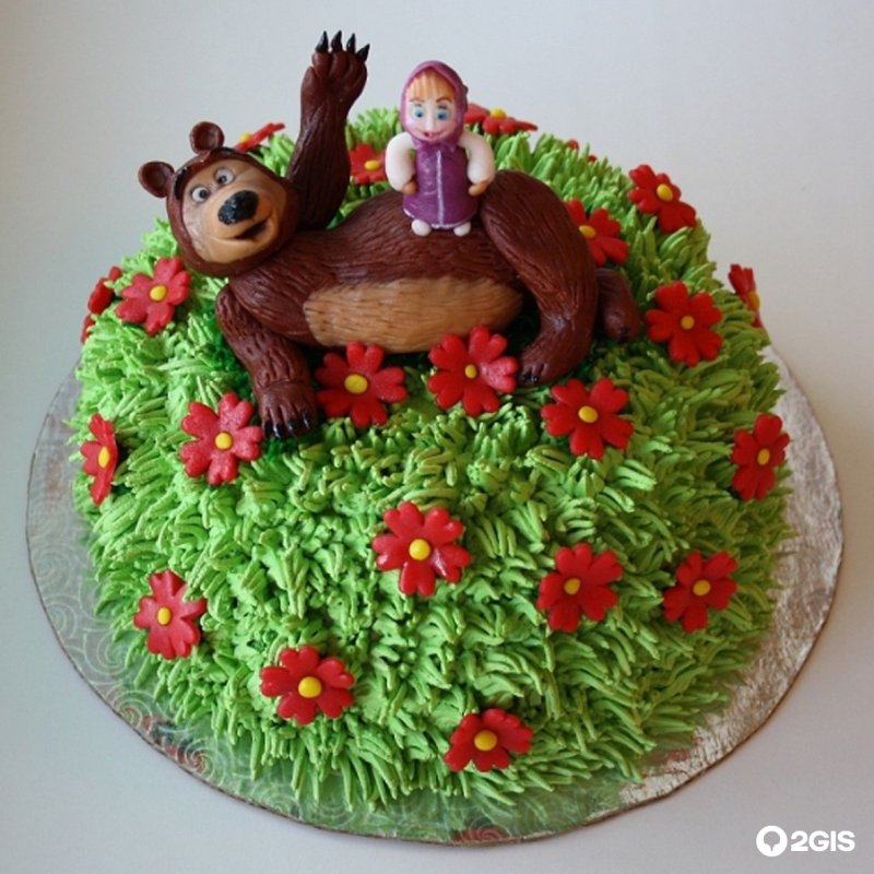 Торт Маша и медведь фото