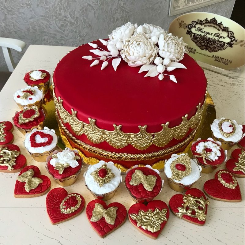 Торт предложение руки и сердца