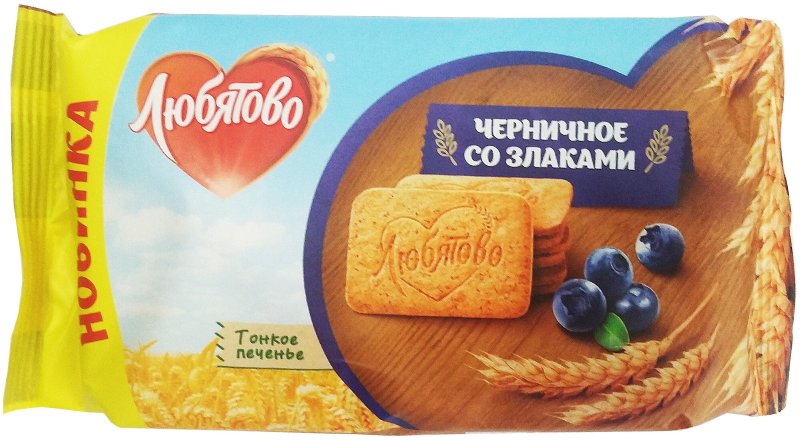 Печенье Любятово злаковое мюсли с шоколадом 120 г