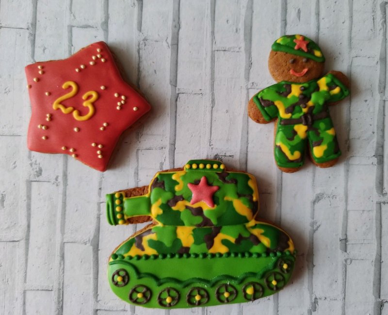 Большой пряник ко Дню защитника Отечества