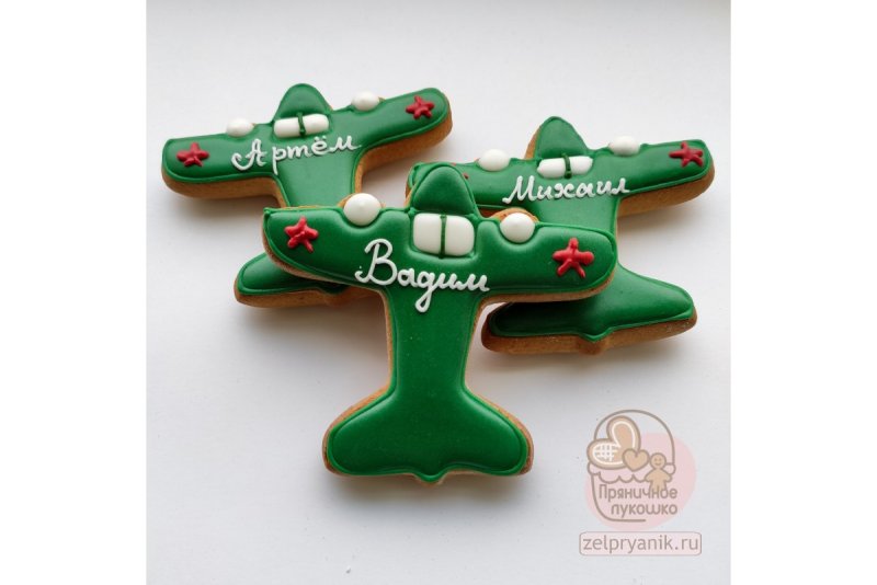 Пряник самолет на 23 февраля