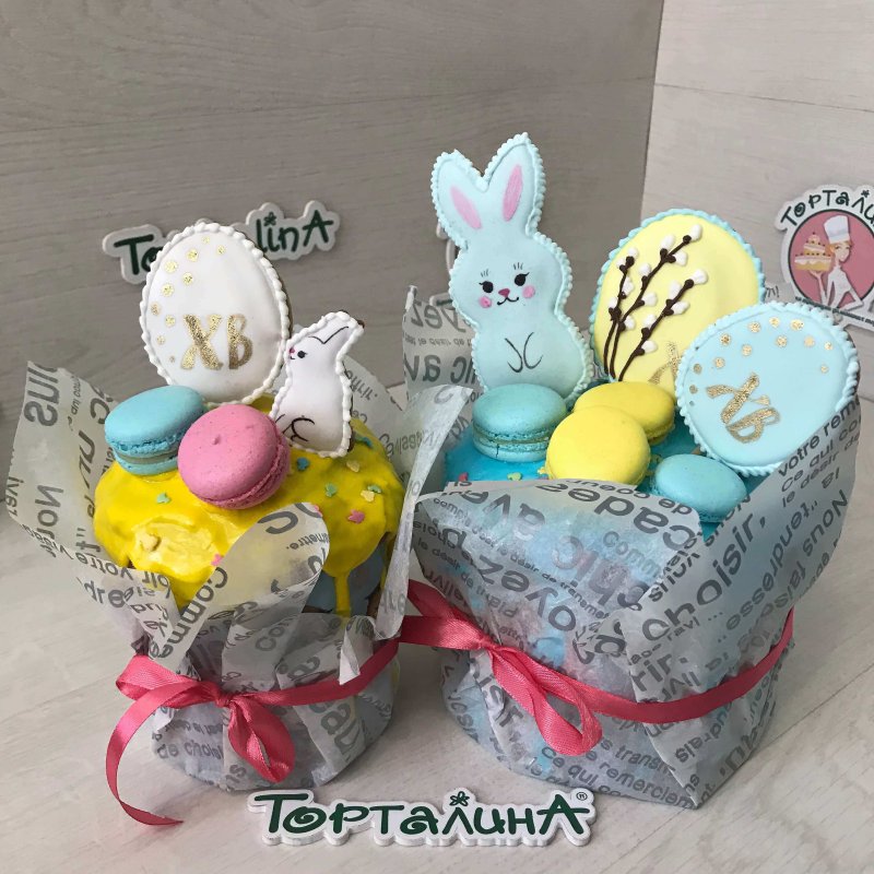 Подставка для куличей с зайцем