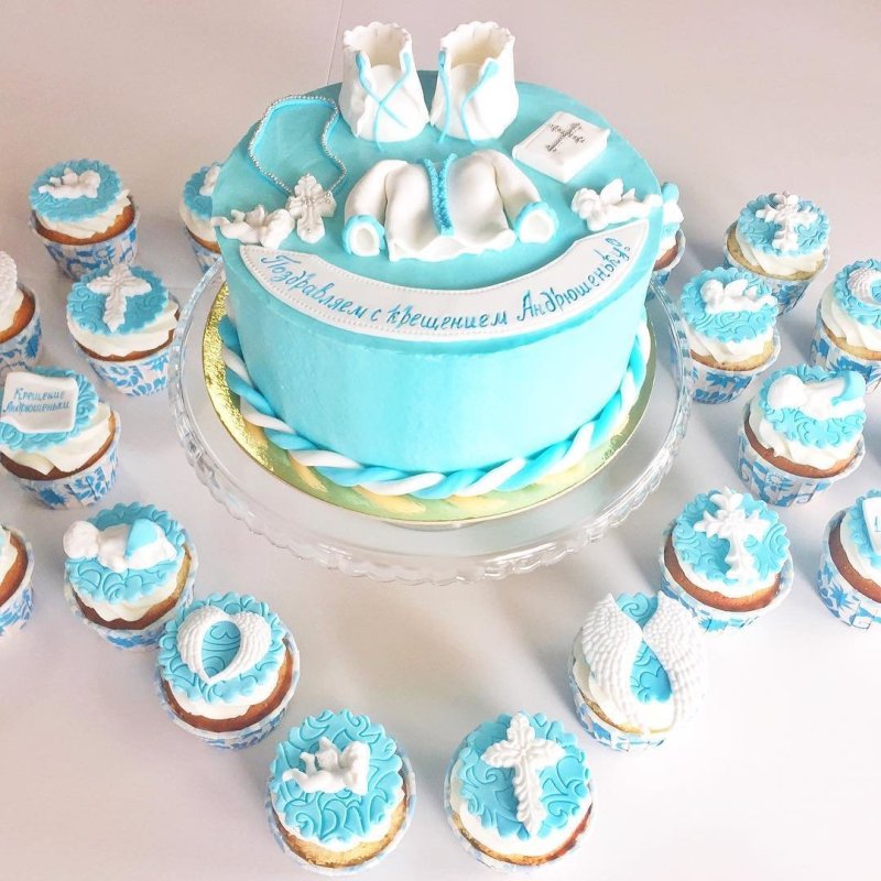Пирожные на палочке Cake Pops на крестины