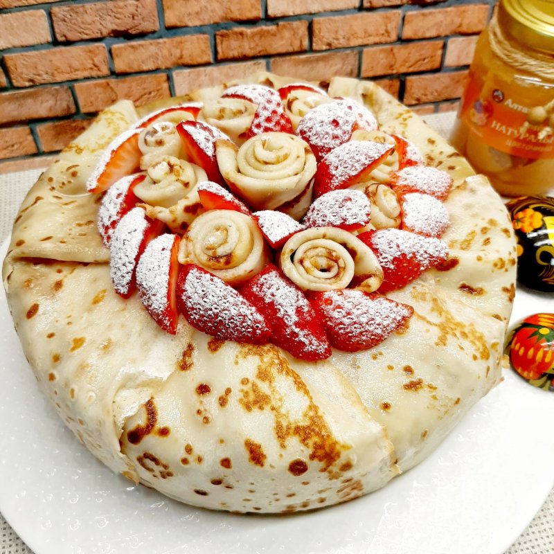 Блинный торт домашний