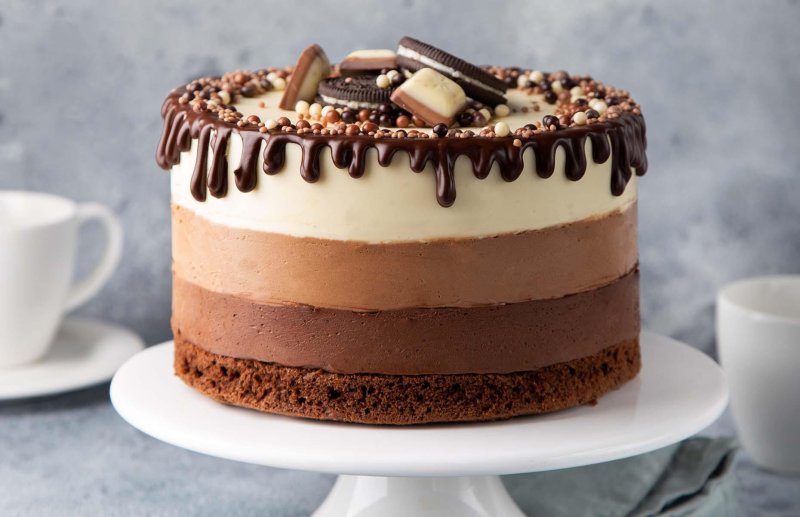 Торт три шоколада Cheesecake