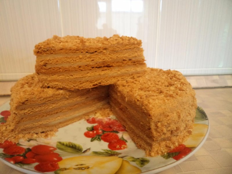 Медовый торт елочка