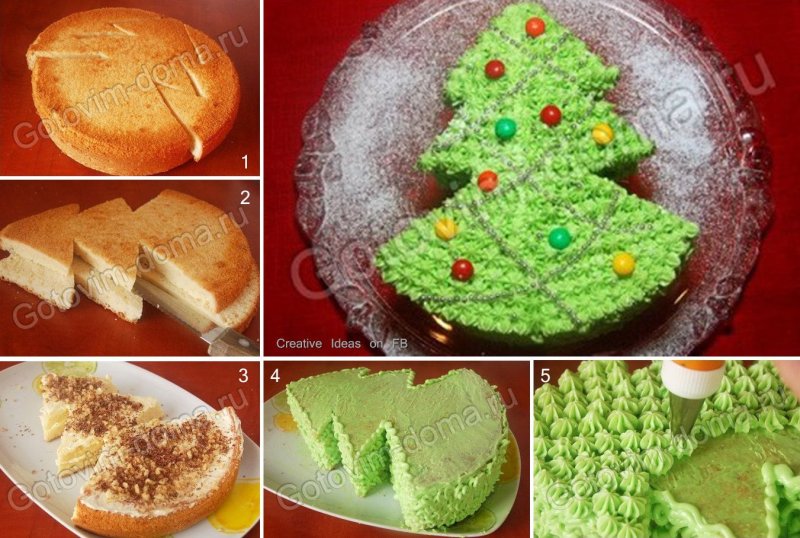 Торт с медовыми коржами и кремом чиз