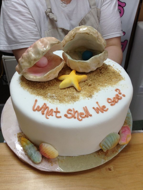 Gender Reveal Party торт