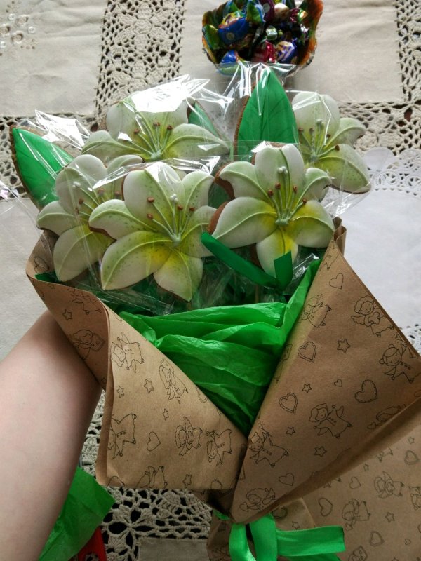 Пряники цветы