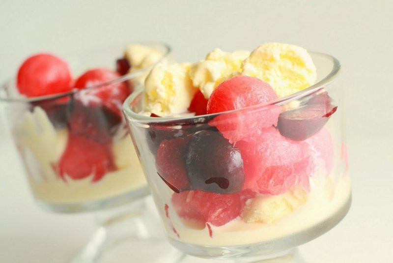 Frozen yoghurt клубника крем