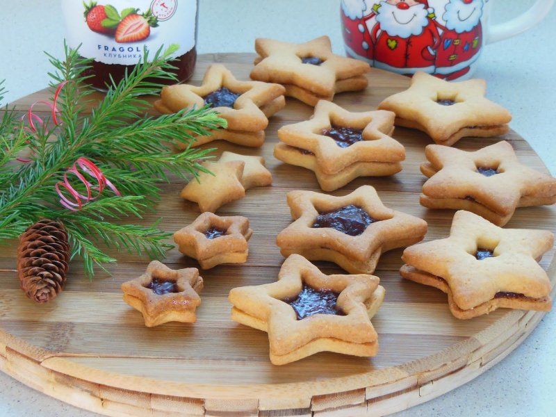 Раскатное печенье с начинкой