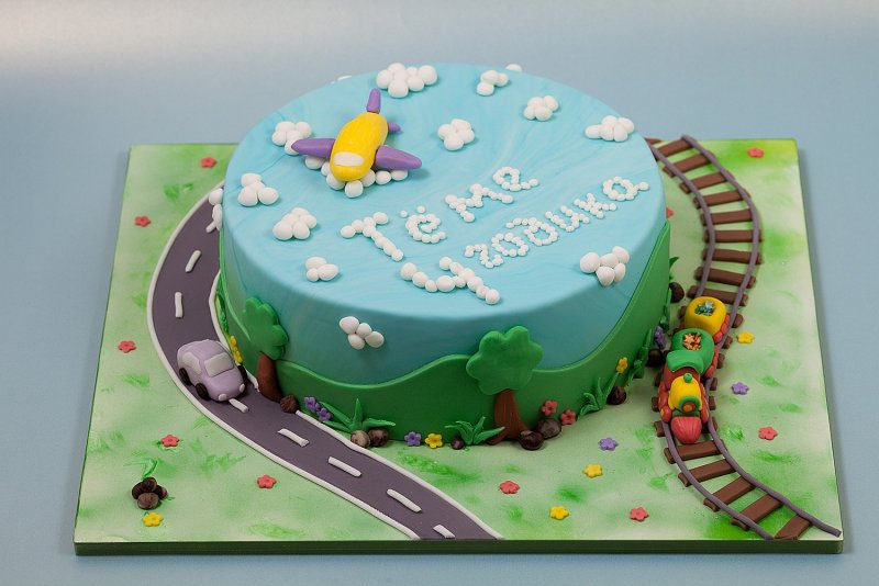 Торт Фиксики для мальчика из мастики