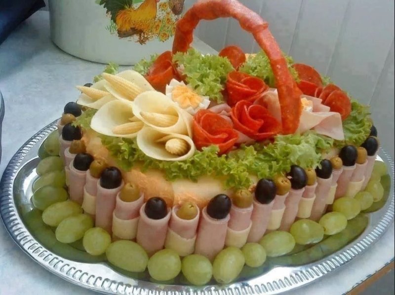 Кабачковый закусочный торт