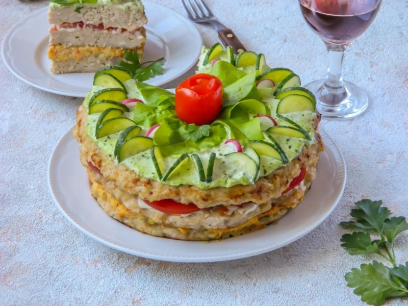 Мужской торт салат