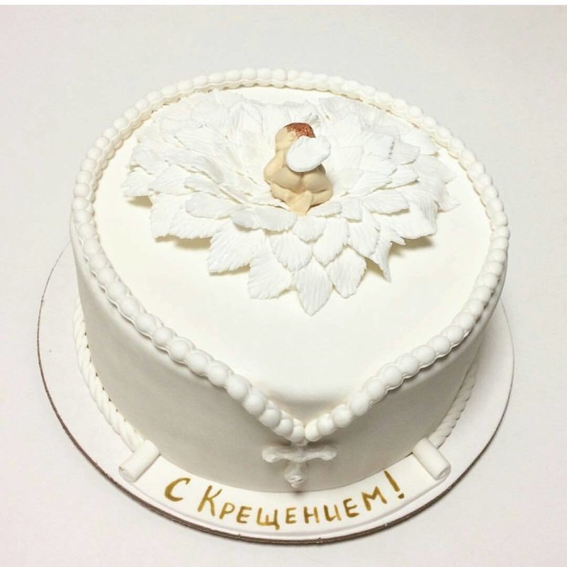Торт на крестины