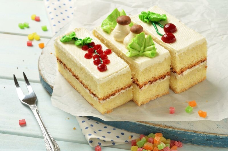 Капкейки с цветами