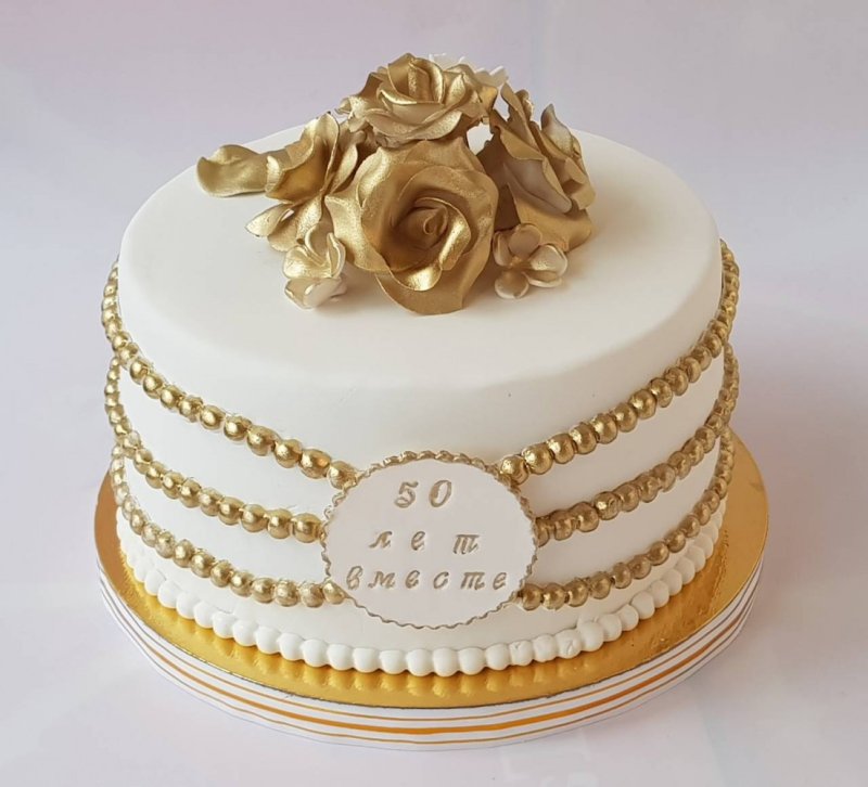 Торт на юбилей свадьбы 50 лет