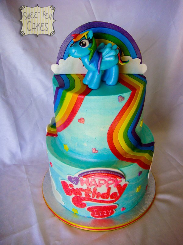 Торт my little Pony. Пони Радуга Дэш