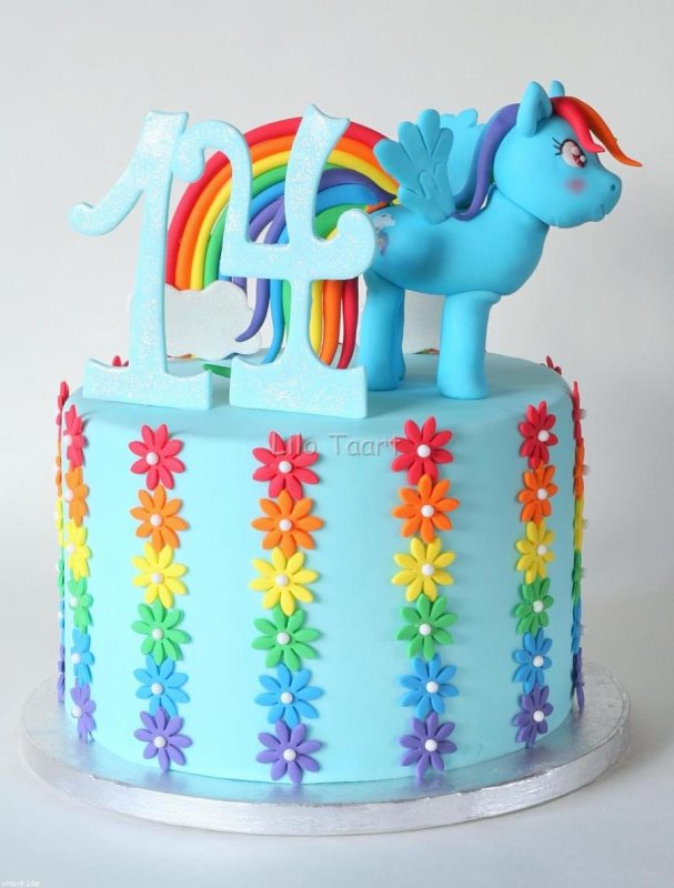 Торт my little Pony. Пони Радуга Дэш