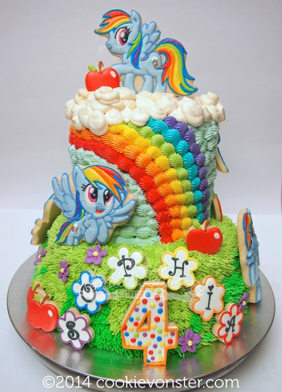 15 Amazing Rainbow Dash Cake ideas &Designs