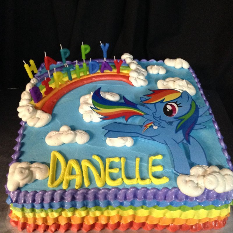 My little Pony Rainbow Dash торт