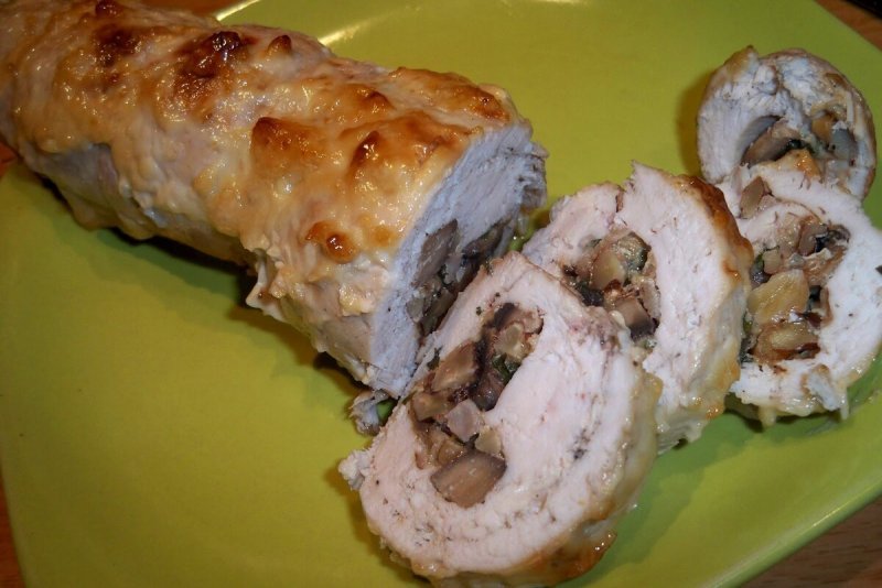 Куриные Рулладини с грибами