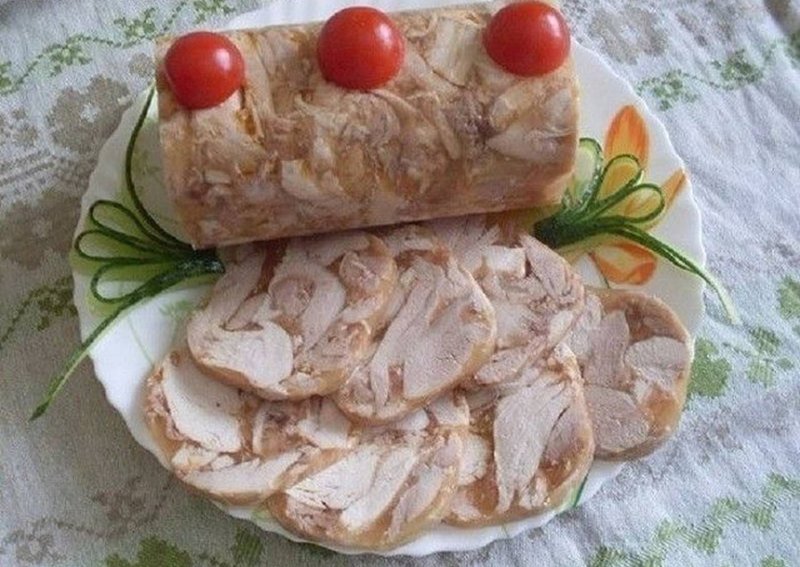 Рулет панчетта мясо