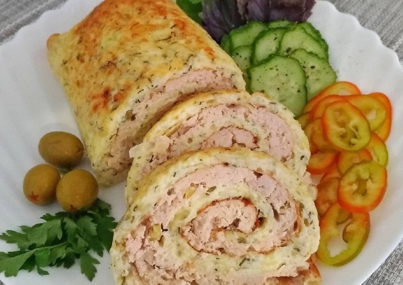 Куриный рулет с сыром