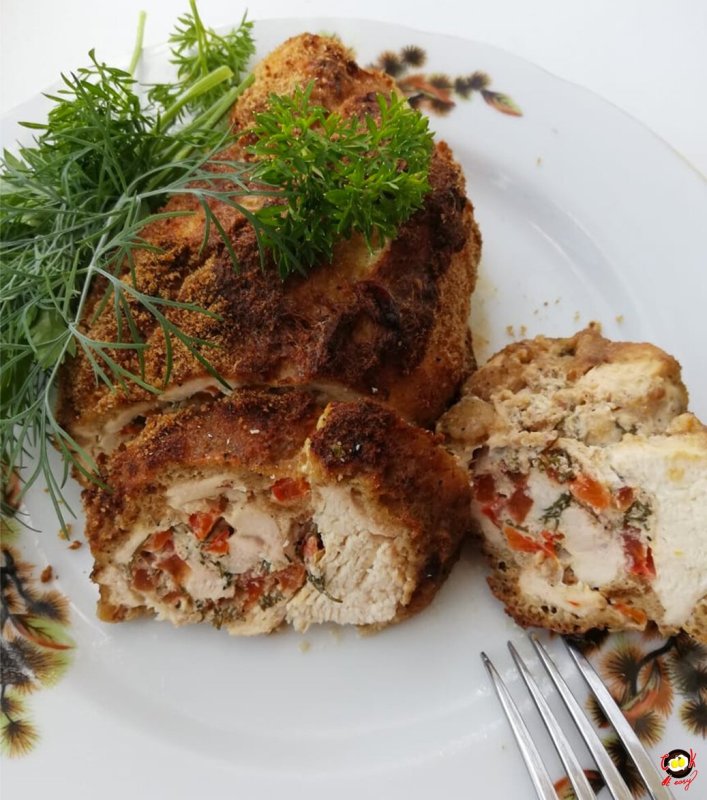 Рулет с курицей