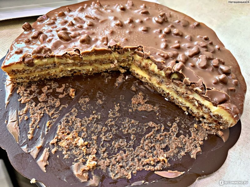 Миндальный торт с шоколадом икеа