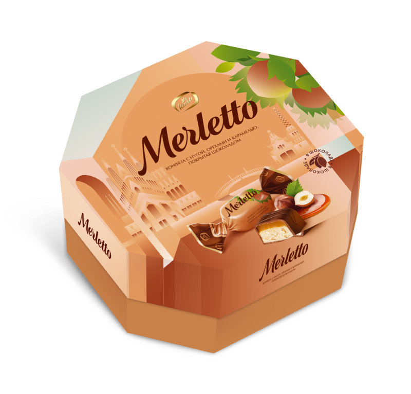 Конфеты merletto с орехами 150г Конти