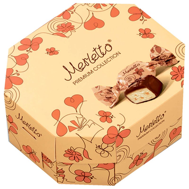 150г конфеты merletto с нугой