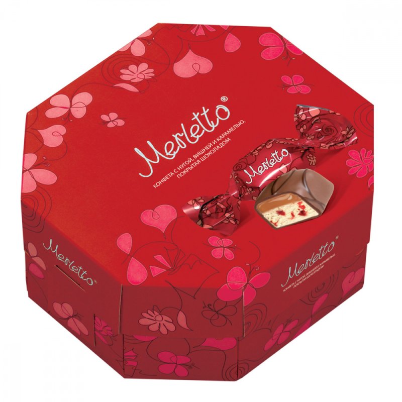 150г конфеты merletto с нугой